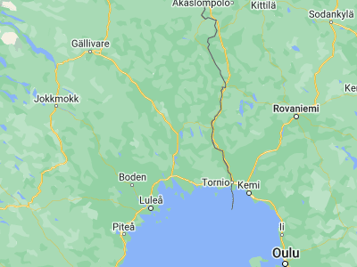 Map showing location of Överkalix (66.32754, 22.84414)