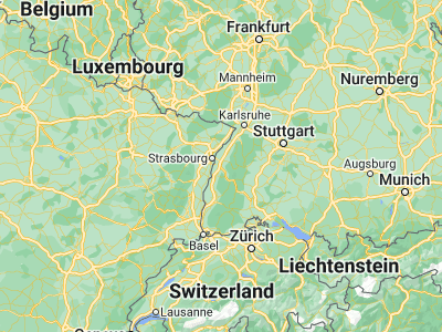 Map showing location of Offenburg (48.47377, 7.94495)