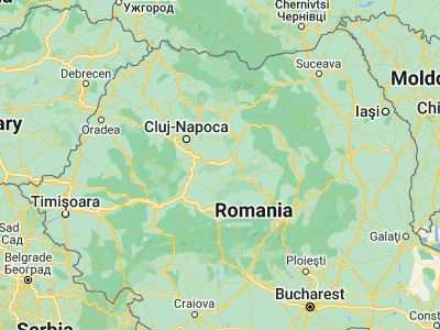 Map showing location of Ogra (46.43333, 24.31667)
