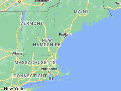 Map showing location of Ogunquit (43.24898, -70.59922)