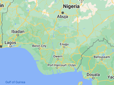 Map showing location of Ogurugu (6.78558, 6.95053)