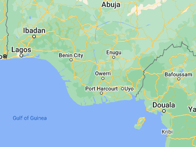 Map showing location of Oguta (5.7089, 6.81026)
