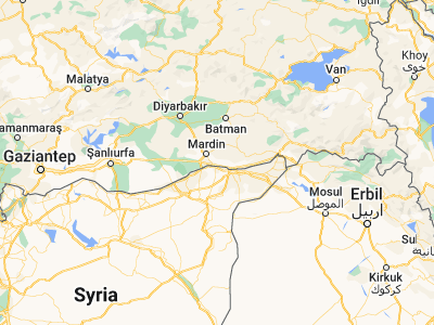 Map showing location of Oğuz (37.17763, 40.95437)