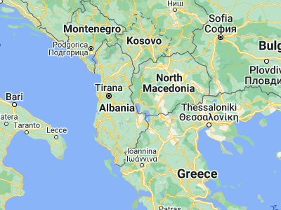 Map showing location of Ohrid (41.11722, 20.80194)