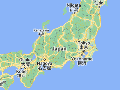 Map showing location of Okaya (36.05659, 138.0451)
