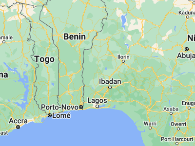 Map showing location of Oke Iho (8.03333, 3.35)