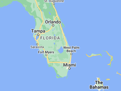 Map showing location of Okeechobee (27.24393, -80.82978)