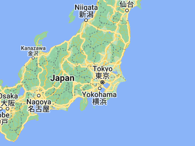 Map showing location of Okegawa (36, 139.55722)