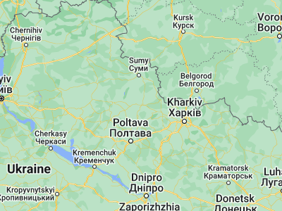 Map showing location of Okhtyrka (50.31036, 34.89879)