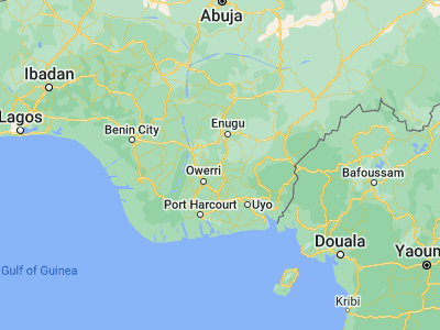Map showing location of Okigwi (5.83523, 7.35989)
