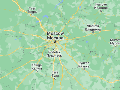 Map showing location of Oktyabr’skiy (55.60806, 37.97738)