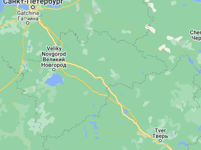 Map showing location of Okulovka (58.40083, 33.29083)