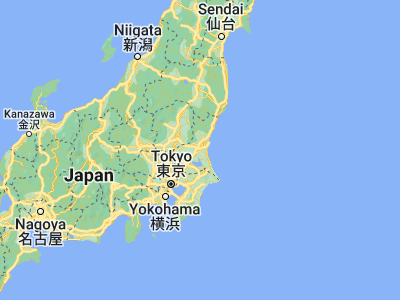 Map showing location of Okunoya (36.28333, 140.41667)