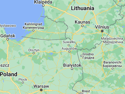 Map showing location of Olecko (54.03374, 22.50704)
