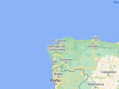 Map showing location of Oleiros (43.33333, -8.31667)