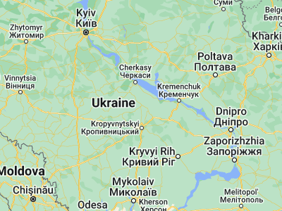 Map showing location of Oleksandrivka (48.96336, 32.23492)