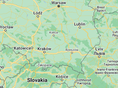 Map showing location of Oleśnica (50.45357, 21.06457)
