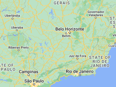 Map showing location of Oliveira (-20.69639, -44.82722)