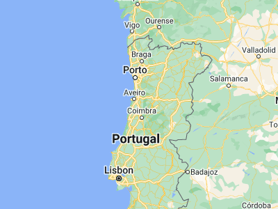 Map showing location of Oliveira do Bairro (40.5146, -8.49386)