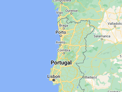 Map showing location of Oliveirinha (40.60715, -8.59198)