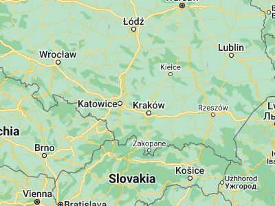 Map showing location of Olkusz (50.2813, 19.56503)