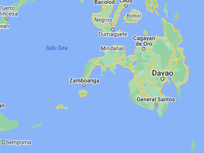 Map showing location of Olutanga (7.31056, 122.84639)