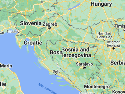 Map showing location of Omarska (44.8917, 16.89814)