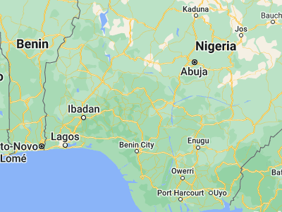 Map showing location of Omuo-Ekiti (7.75833, 5.72227)