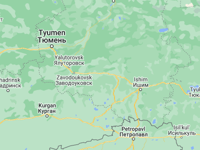 Map showing location of Omutinskiy (56.47453, 67.67087)
