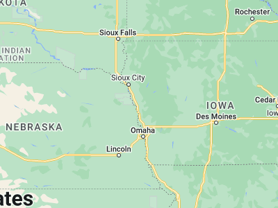 Map showing location of Onawa (42.02665, -96.09724)