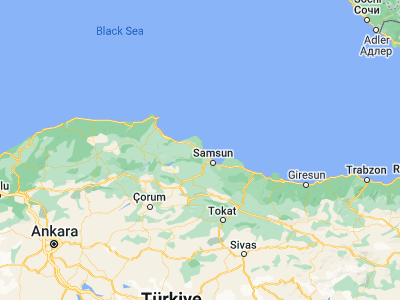 Map showing location of Ondokuzmayıs (41.5011, 36.06887)