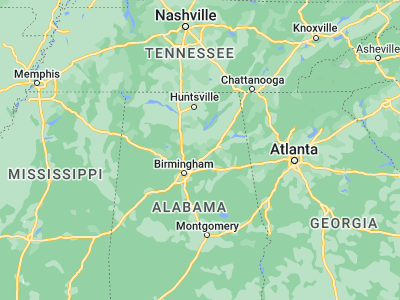 Map showing location of Oneonta (33.94815, -86.47276)