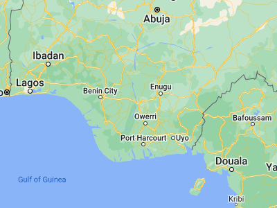 Map showing location of Onitsha (6.14543, 6.78845)
