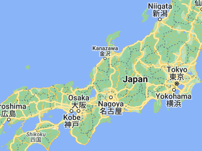 Map showing location of Ono (35.98106, 136.48727)