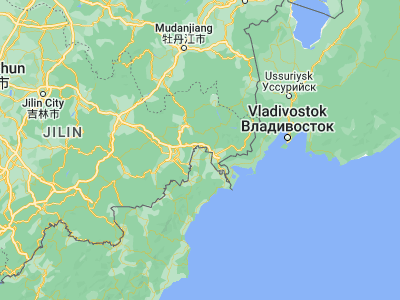 Map showing location of Onsŏng (42.95722, 129.99333)