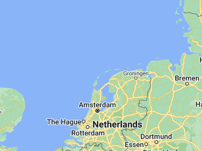 Map showing location of Oost-Vlieland (53.29703, 5.07431)
