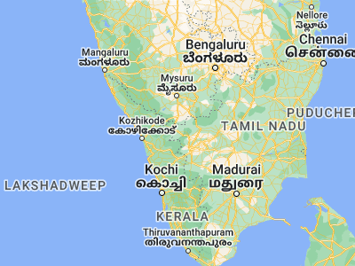 Map showing location of Ooty (11.4134, 76.69521)