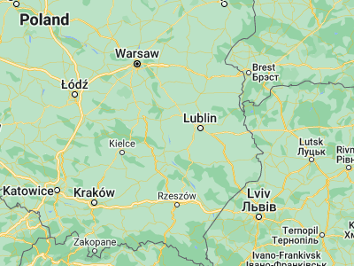 Map showing location of Opole Lubelskie (51.14775, 21.96897)
