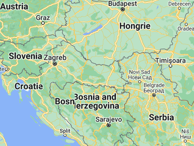 Map showing location of Orahovica (45.54, 17.88472)