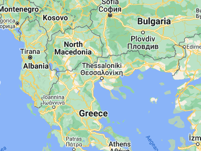 Map showing location of Oraiókastro (40.73083, 22.91722)
