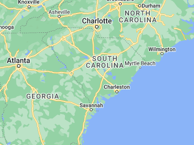 Map showing location of Orangeburg (33.49182, -80.85565)