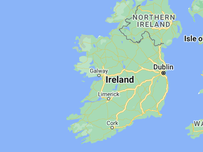 Map showing location of Oranmore (53.26833, -8.92)