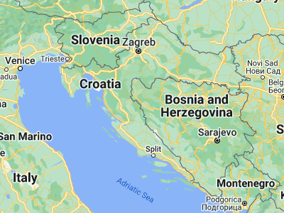 Map showing location of Orašac (44.63039, 16.07443)