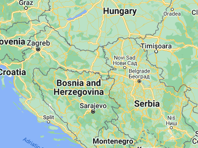Map showing location of Orašje (45.03366, 18.69334)