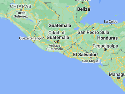 Map showing location of Oratorio (14.22806, -90.17583)