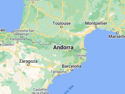 Map showing location of Ordino (42.55623, 1.53319)