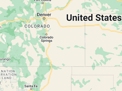 Map showing location of Ordway (38.21806, -103.75606)