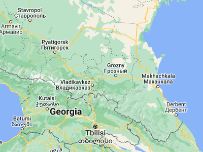 Map showing location of Ordzhonikidzevskaya (43.3195, 45.04911)