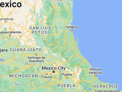 Map showing location of Orizatlán (21.18333, -98.61667)