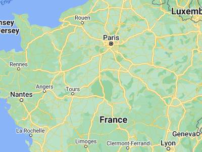 Map showing location of Orléans (47.90289, 1.90389)